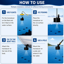 Load image into Gallery viewer, Portable Fish Finder, Handheld Depth Finder with Sonar Transducer