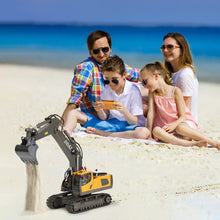 Load image into Gallery viewer, Remote Control Excavator Toys for Boys 8-12 Kids Best Gift Ideas, Rechargeable RC Construction Excavators