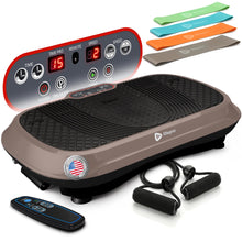 Load image into Gallery viewer, Lifepro Waver Vibration Plate Exercise Machine – High-Intensity Vibration Plate for Lymphatic Drainage – Full-Body Workout Vibrating Platform with Loop Bands – Fitness Equipment for Strength & Toning