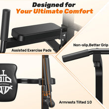 Load image into Gallery viewer, Sportsroyals Power Tower Pull Up Bar Station, 450LBS Stable Pull Up Dip Station for Home Gym
