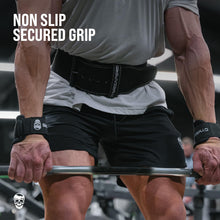 Load image into Gallery viewer, Gymreapers Weight Lifting Hooks (Pair) (Black)
