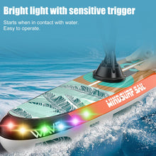 Load image into Gallery viewer, RC Sailboat Boat, 2.4Ghz Remote Control Boat with Lights for Pools, Lake, Bathtub, Summer Outdoor Water Sailboat Toys (Green)