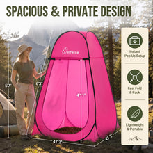 Load image into Gallery viewer, WolfWise Pop Up Shower Tent for Camping Essentials, Compact & Lightweight