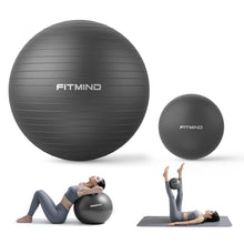 Load image into Gallery viewer, FITMIND Yoga Ball set-55cm&25cm(Black)