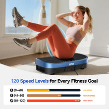 Load image into Gallery viewer, Vibration Plate Exercise Machine - 330lbs Weight Capacity, 120 Speed Levels, Full Body Workout Shake Board for Home Fitness, Toning and Wellness, LED Display, Low Noise Motor