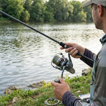 Load image into Gallery viewer, ACCURETTA Fishing Spinning Reel, 10000/12000 Saltwater Spinning Reel, 45LBS Max Drag, CNC Aluminum Screw-in Handle & Spool, Oscillating Guide Rod System, Surf Fishing Reel for Beach & Boat Fishing