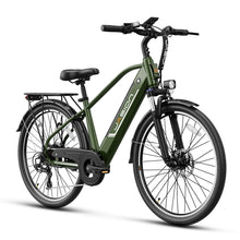 Load image into Gallery viewer, Jasion Roamer Electric Bike for Adults 1200W Peak Motor 528WH Removable Battery, up to 60miles 28MPH City Cruiser Ebike, Green