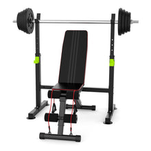 Load image into Gallery viewer, FitinOne Squat Rack, Height-Adjustable Dumbbell Rack for Home Gym, Multi-Function Barbell Rack, Portable Strength Training Dumbbell Rack, Home Gym Power Station for Home