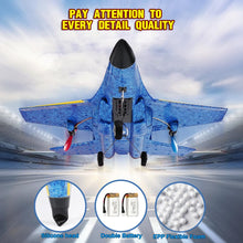 Load image into Gallery viewer, RC Airplane,2.4GHz 2 Channel Remote Control Plane with Gyro Night Lights and 2 Batteries, Easy to Fly