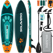 Load image into Gallery viewer, SOLAVERO 11'6" Inflatable Stand Up Paddle Board for Adults, 550lb Capacity