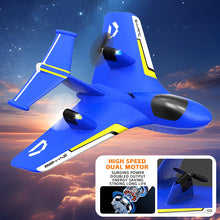 Load image into Gallery viewer, RC Water Plane Gifts for Boys Age 8-13 Year Old Easy to Fly Mini Glider with Gyro/Lights/2 Batteries