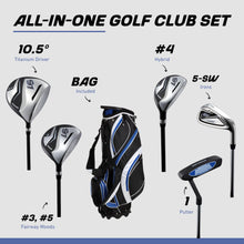 Load image into Gallery viewer, Precise S7 - Men's Golf Club Set - Blue, Tall Size +1" for 6'1" and Above!