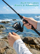 Load image into Gallery viewer, Jenseits 8FT Fishing Rod and Reel Combo, Telescopic Spinning Kit