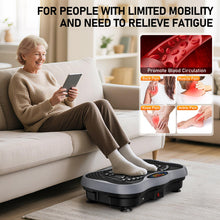 Load image into Gallery viewer, Vibration Plate Exercise Machine, 130 Levels Shake Fitness Vibrating Platform for Lymphatic Drainage Weight Loss, Bluetooth Fat Burner for Women Men, Gray