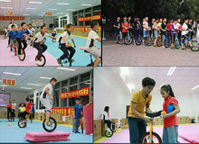 Load image into Gallery viewer, Red Unicycles for Adults Kids - Steel Frame, 20 Inch One Wheel Balance Bike for Teens Men Woman Boy Rider, Mountain Outdoor