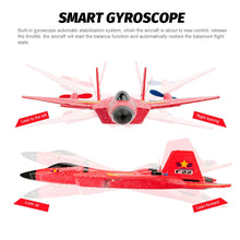Load image into Gallery viewer, RC Plane, F22 RC Airplane Fighter Ready to Fly, 2.4Ghz 2 Channel Remote Control Plane, RC Airplanes Toy