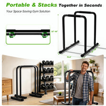 Load image into Gallery viewer, ZCMHAXJ Dip Bar with Dual Inner Connectors - Black