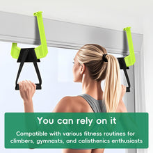 Load image into Gallery viewer, Portable Pull Up Bar for Doorway - Green and Black