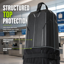 Load image into Gallery viewer, GEAVOUED Golf Travel Bag with Hard Case Top and Wheels,Premium Oxford Fabric,Golf Travel Bags for Airlines,Protect Your Club for Safe Transport(Grey)