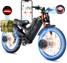 Load image into Gallery viewer, 2025 Romeo Pro 3-5000W 50MPH Dual Motor Electric Bike for Adults, 60V 80Ah Battery 200+ Miles Long Range Electric Bike
