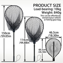 Load image into Gallery viewer, SEASPRO Large Telescoping Rubber Net – Aluminum, 59" Handle, Extra Net