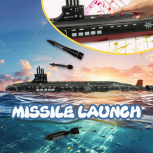 Load image into Gallery viewer, Toy Submarine Military Toy Naval Ship with Launching Function Model Ship with Sound Effects Army Toy War Ship Play Set