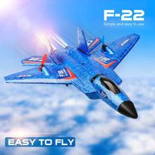 Load image into Gallery viewer, RC Plane, F22 RC Airplane Fighter Ready to Fly, 2.4Ghz 2 Channel Remote Control Plane, RC Airplanes Toy