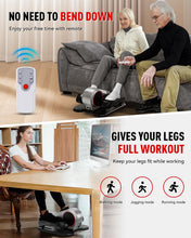Load image into Gallery viewer, HARISON Under Desk Elliptical Machine with Multi-Functional LCD Display, Ellipse Leg Exerciser for Seniors with 12-Level Adjustable Speed and Floor Mat