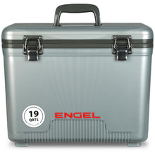 Load image into Gallery viewer, Engel UC19 19qt Leak-Proof, Air Tight, Drybox Cooler and Small Hard Shell Lunchbox for Men and Women in Silver