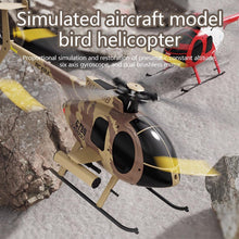 Load image into Gallery viewer, RC Helicopter, MD500 C189 Aircraft Model 1/28 2.4G 4CH Single-Rotor Helicopter Model (RTF Version)