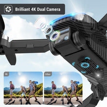 Load image into Gallery viewer, MSMV 4K HD Camera Drones, Wireless RC Flight Gyroscopes & Governors,Black