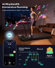 Load image into Gallery viewer, UREVO Strol 2E Smart 2-in-1 Folding Walking Pad Treadmill - Black