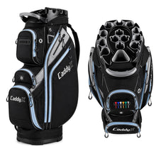Load image into Gallery viewer, CaddyX 14-Way Golf Cart Bag, Professional Organizer Cart Bag with Anti-Rattle Top