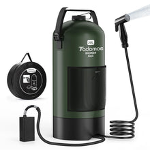 Load image into Gallery viewer, Portable Camping Shower, 20L Solar Bag, Rechargeable Pump & 3-Mode Head