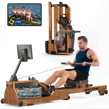 Load image into Gallery viewer, WENOKER Water Rowing Machine for Home - Wood Grain