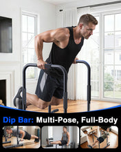 Load image into Gallery viewer, SolidFit 2-in-1 Dip Bar Station - Black