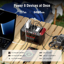 Load image into Gallery viewer, Portable Power Station 300W MARBERO 237Wh Camping Solar Generator Backup Lithium Battery with Pure Sine Wave 110V AC Outlet, USB C, USB A, DC for Outdoors Camping CPAP Home Blackout Emergency