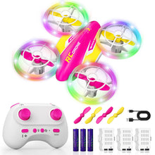 Load image into Gallery viewer, FUNPX LED RC Drone for Kids 6+, Christmas Birthday Gift for Boys & Girls
