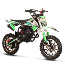 Load image into Gallery viewer, 58cc Dirt Bike, 4-Stroke Gas Power Mini Pit Bike,Off-Road Motorcycle for Kids,Pull Start,10" Tires(GreenWhite)
