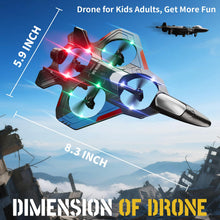 Load image into Gallery viewer, Helicopter Drone Toys for Kids Adults 8-12 12-16, Remote Control Plane Airplane Toys with Led Lights