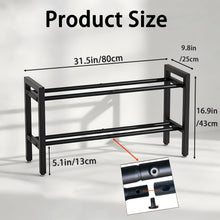 Load image into Gallery viewer, Kolovbe 32 IN Dumbbell Storage Rack, Weight Rack for Dumbbells, 2 Tier Adjustable Kettlebell Rack Shelf Weight holder for Home Gym Heavy-Duty 500LB Space-Saving (Rack Only)