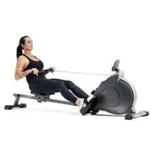 Load image into Gallery viewer, Sunny Health & Fitness Magnetic Rowing Machine - Dark Grey