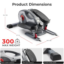 Load image into Gallery viewer, Sunny Health & Fitness Smart Elliptical Trainer - Dark Gray