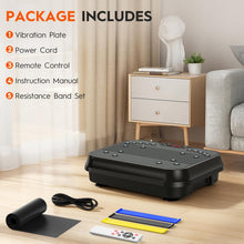 Load image into Gallery viewer, Vibration Plate Exercise Machine, Vibrating Plate for Lymphatic Drainage, 400 Lbs Capacity 250 Speed Levels Whole Body Fat Burner Weight Loss Shake Board, Vibrate Platform Machine