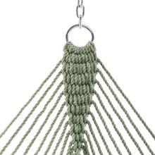 Load image into Gallery viewer, Original Pawleys Island Large Meadow DuraCord Rope Hammock – 13 ft. x 55 in., 2-Person, 450 lb Capacity, Oak Spreader Bar, Zinc-Plated Hardware, Handcrafted in the USA