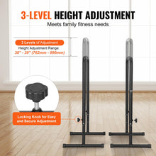 Load image into Gallery viewer, VEVOR Dip Bars, 440 lbs Capacity - Black