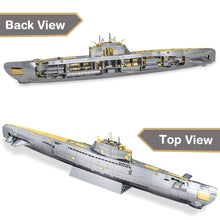 Load image into Gallery viewer, 3D Metal Puzzles for Adults, Military Submarine Metal Model Building Kits
