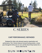 Load image into Gallery viewer, Sun Mountain Men's C130 Cart Golf Bag, 2025 Model, Steel Black Red