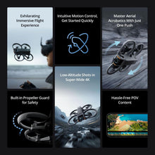 Load image into Gallery viewer, 2 Fly More Combo (1 Battery), FPV Drones with Camera for Adults 4K, Immersive Experience, Built-in Propeller Guard, Black