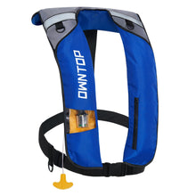 Load image into Gallery viewer, Owntop Automatic Inflatable Swim Vest for Adults, Highly Visible Manual Swim Jacket with 24g CO2 Cartridge, Low Profile for Kayak, Fishing, Paddle Sports, Blue